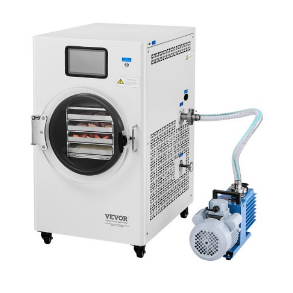 Picture of Vevor SPDGJ0446KG04HSFIV1 4-Layer Pump Fruit Vegetable Vacuum Freeze Drying Machine - White