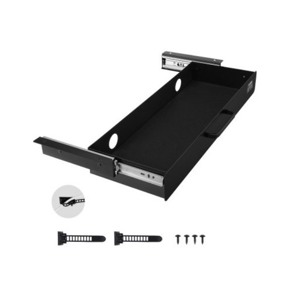 GZTCTCGK22INBTE1ZV0 22 in. Home Office Slide-out Under Desk Drawer Organizer - Black