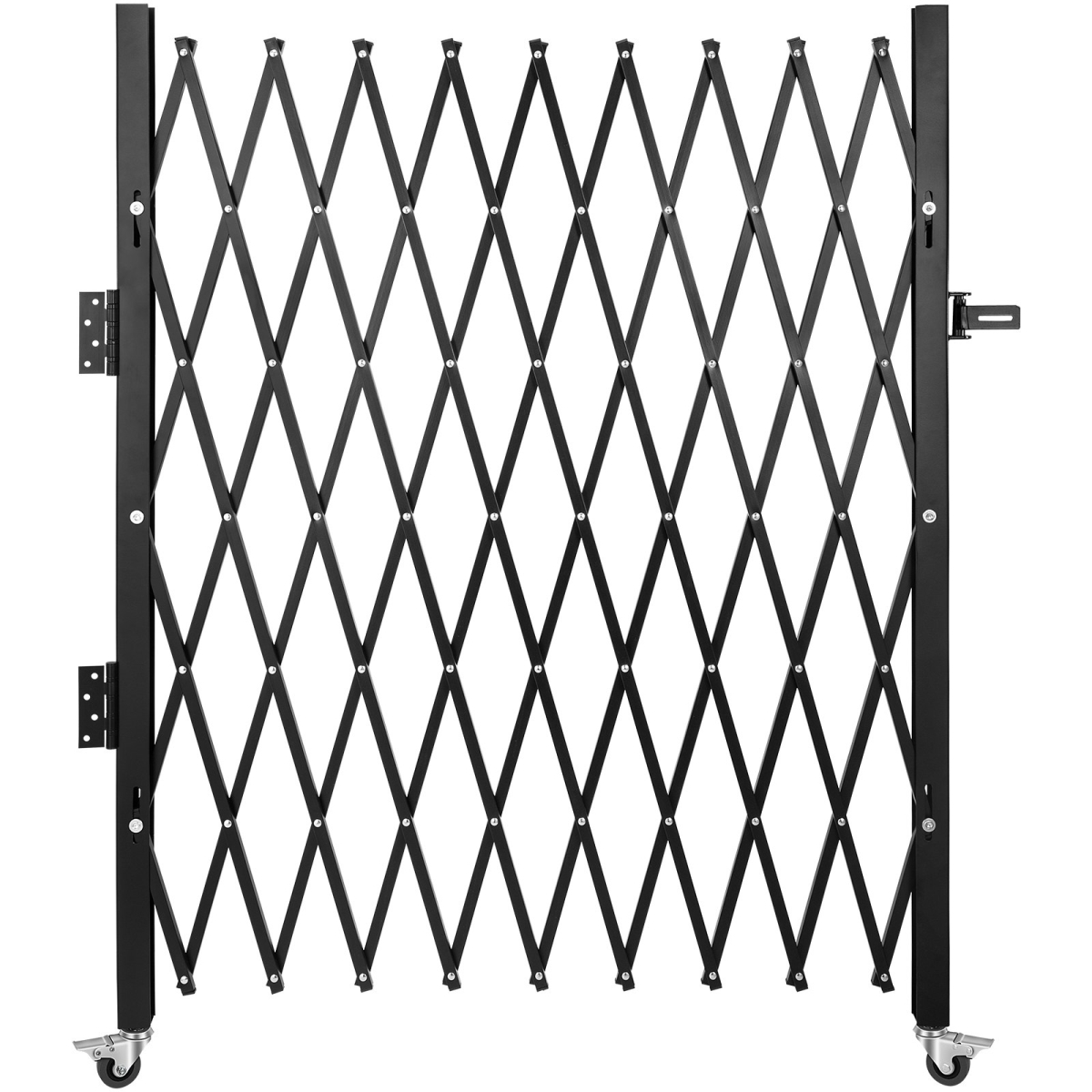 SSFDMDM1.8X1.22M1V0 Single Folding Security Gate, 48 x 71 in. Folding Door Gate, Steel Accordion Security Gate