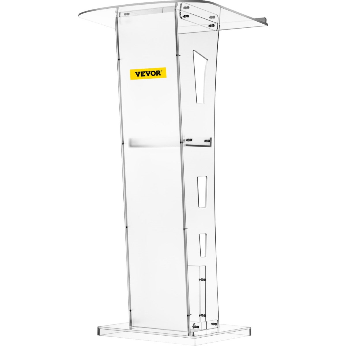 Picture of Vevor JTYKLYJT47.5C0001V0 Acrylic Podium 47.5 in. Tall Plexiglass Podium 26.8 x 14.3 in. Table Acrylic Pulpits