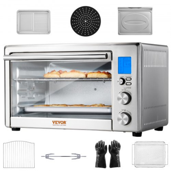 Picture of Vevor KQZKX28L1800WSGCLV1 28L 1800W 13 in 1 Home Air Fryer Convection Toaster Oven