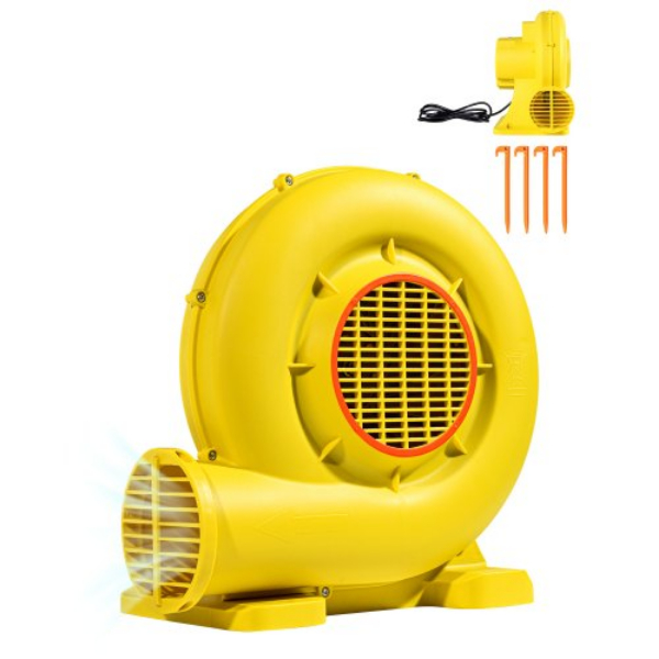 Picture of Vevor QMFJ750W2D3MYVROFV1 1&1.3HP 950W Commercial Bounce House Inflatable Blower - Yellow