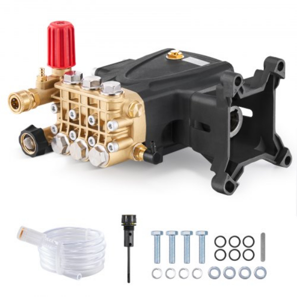 Picture of Vevor HZQZB4GPM1INPDKZMV0 1 in. Shaft Horizontal Triple x Plunger 4000 PSI 4.0GPM Pressure Washer Pump