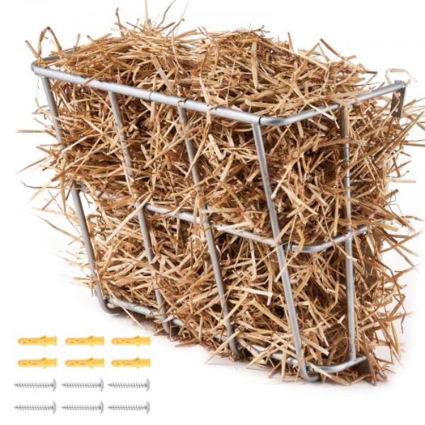 Picture of VEVOR SCWSQBGSWGWS1EGM7V0 18.5 gal Livestock Feeder Wall Mounted Goat Hay Rack for Horses