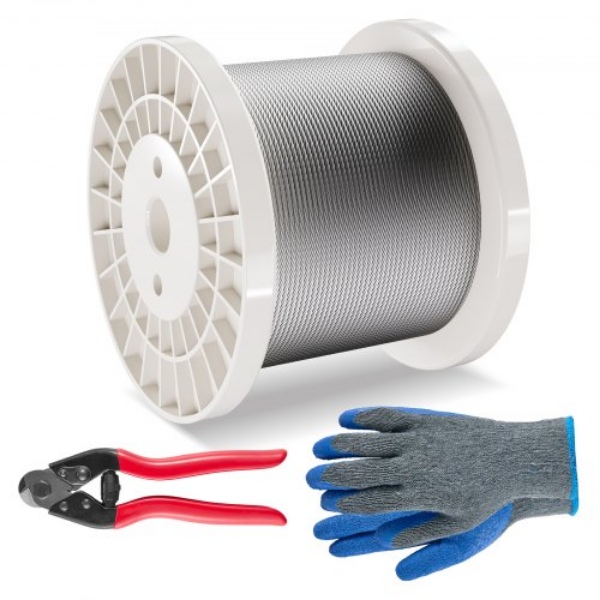 BXGGSSBXG3160WC09V0 0.12 in. 7 x 7 Wire 600 ft. T316 Stainless Steel Cable