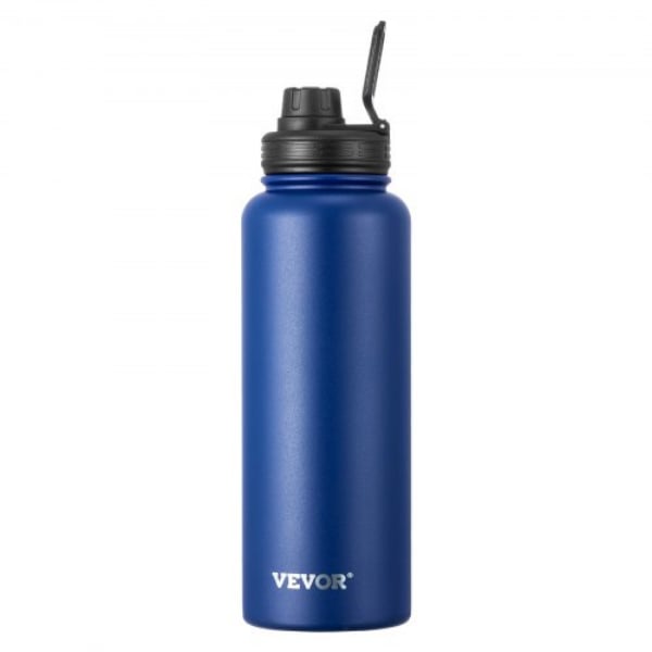 Picture of Vevor QPSBSL32OZ00BYF3UV0 40 oz Stainless Steel Wide Mouth Lid Insulated Water Bottle - Blue