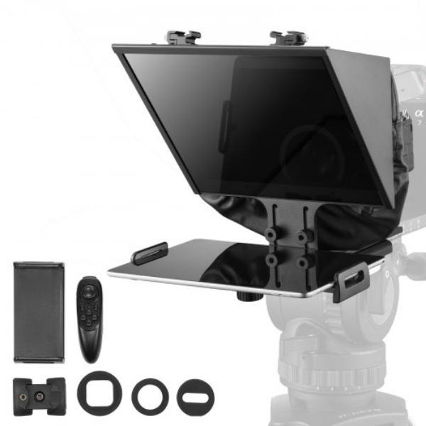 Picture of Vevor LDSTCQ13YCDYAV55VV0 13 ft. Webcam Smartphone Live Streaming Floor Type Remote Teleprompter
