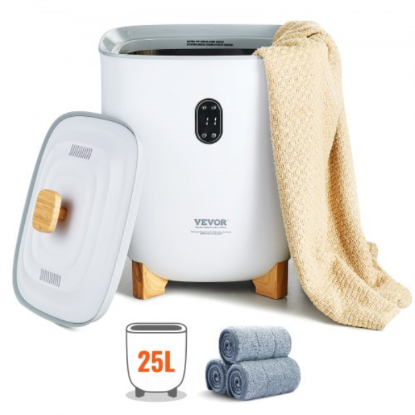 MJJRTBS25LLEJ4BY2V1 25L Auto Shut Off LED Screen 2 Heating Modes Towel Warmer Bucket