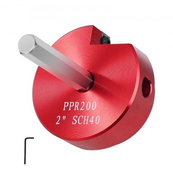 Picture of Vevor PVCGJD1JT0003AFFWV0 2 in. Aluminum Alloy SCH 40 PVC Pipe Reamer Tool Fitting Saver