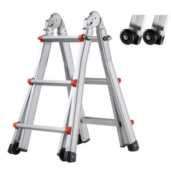 DGNAZXYST33MM1GBIV0 11 ft. Telescoping Ladder A Frame Extension Multi-Function for Homework
