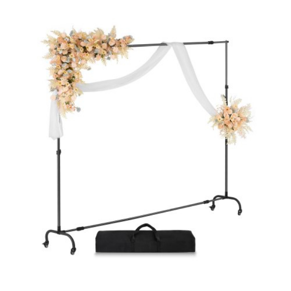 Picture of Vevor BJJ2KKYDS710H7CIRV0 7 x 10 ft. Backdrop Movable Stand Kit for Party & Photo Video Studio - Black
