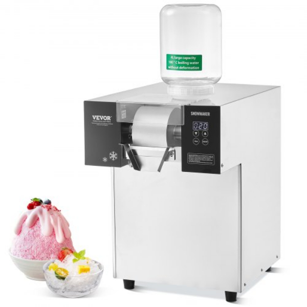 Picture of Vevor SLXNBJLEDPCMFRQHJV1 24 in. 385 lbs Stainless Steel Commercial Snowflake Ice Machine for Ice Cream