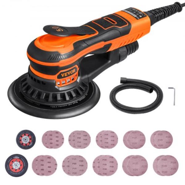 Picture of VEVOR GDSGJBS56INCT563HV1 5 & 6 in. Random Orbital Sander - Brushless 10000 PRM 6 Speed