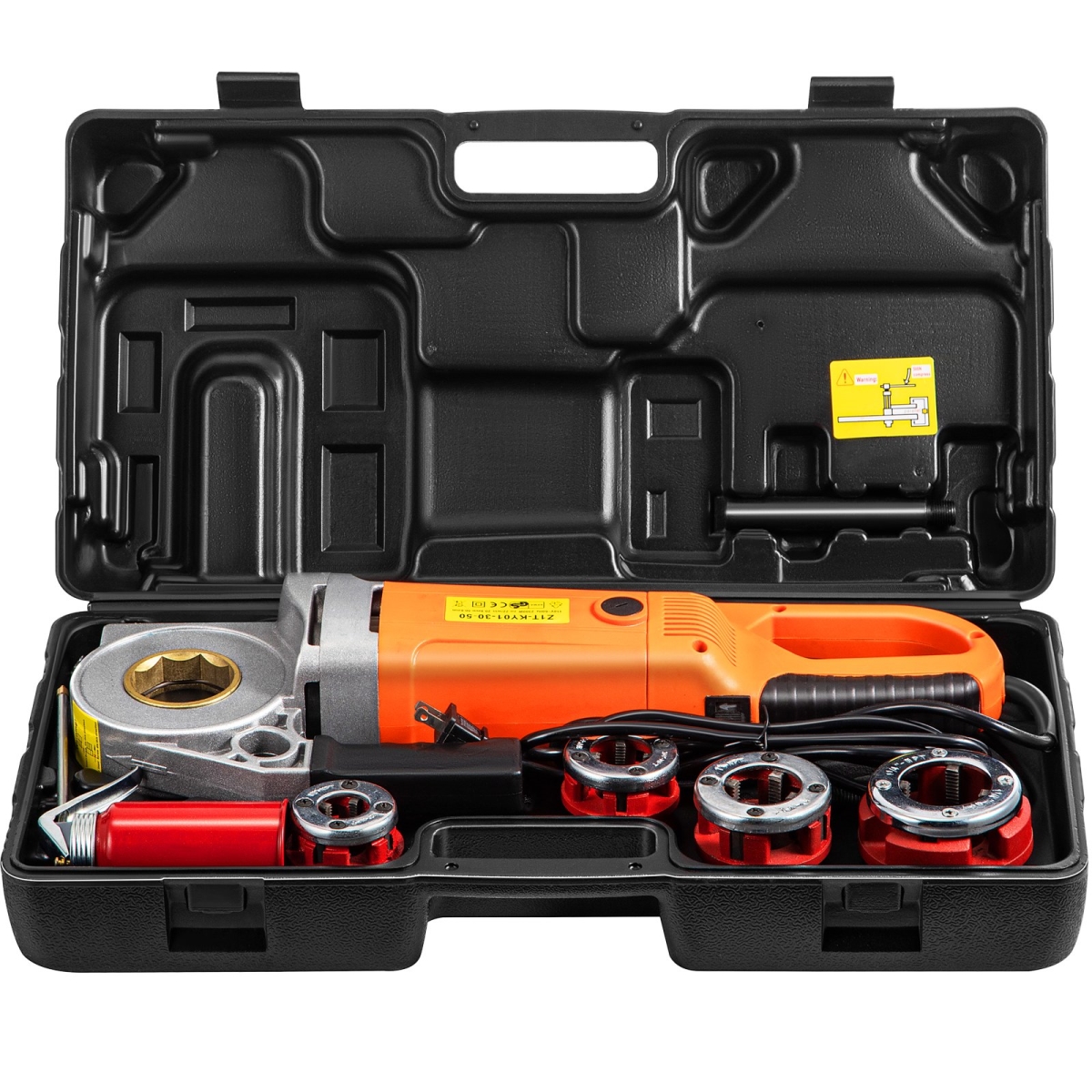 Electric Pipe Threader, 2300W Pipe Threading Machine, Heavy-Duty Hand-Held Power Drive Kit, 110V Pipe Threader Machine Copper Motor