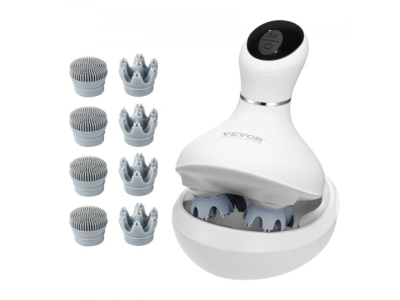 Picture of Vevor MGXTBAMYYHGGJ3VY6V9 Waterproof & Portable Electric Scalp Rechargeable Head Massager - Elegant White