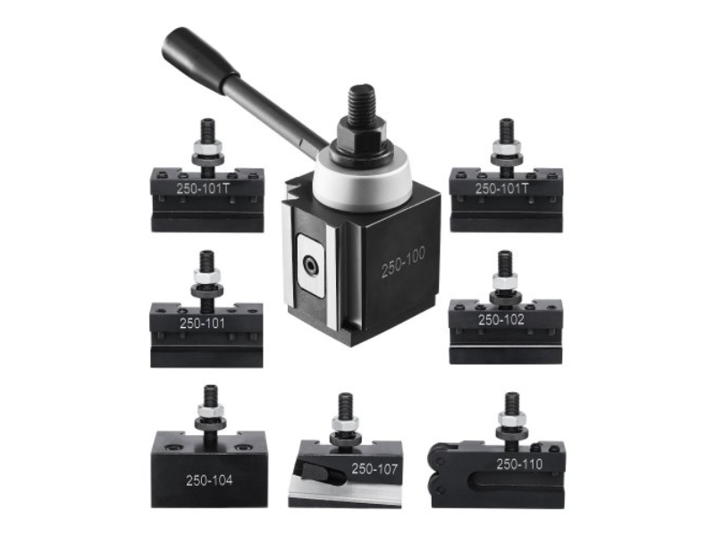 KSDJ8JT612INKE424V0 6 -12 in. Quick Change Tool Post Set Lathe Holders for Mini Swing - 8 Piece