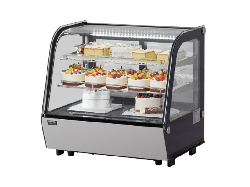 Picture of Vevor DGZSJTMHX42C7I6DBV1 4.2 cu. ft. 2-Tier Display Case Bakery Fridge Refrigerator