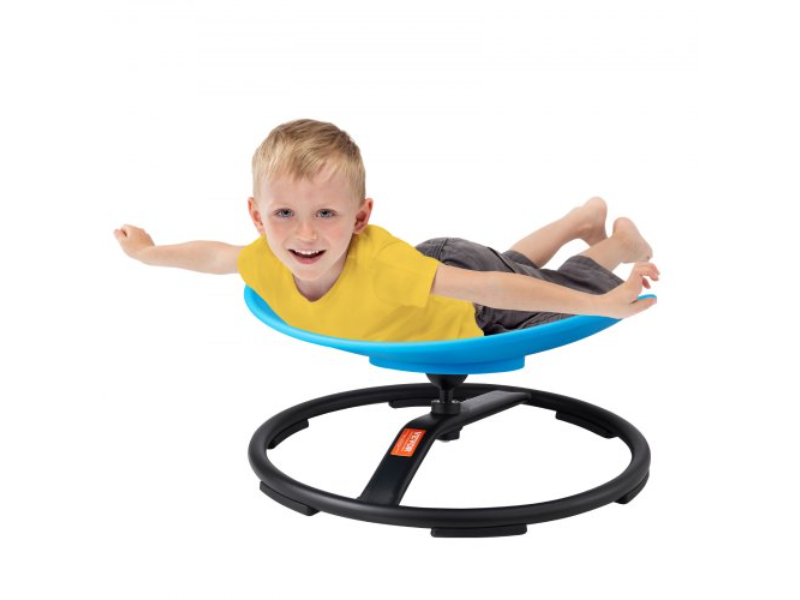 ETZYYXLS100K207B7V0 220 lbs Capacity Kids Swivel Chair with Non-Slip Metal Base - Blue