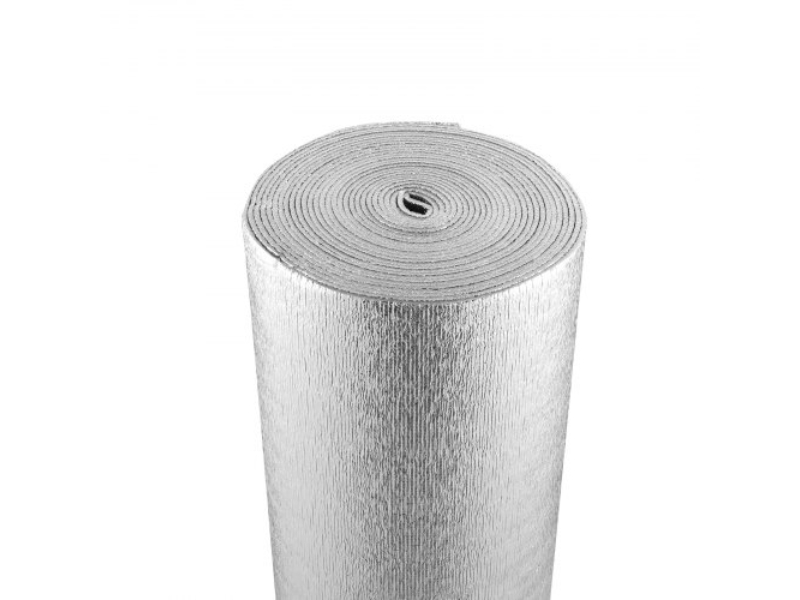 LBPEFPMXRFSFWQVT4V0 600 x 48 x 0.22 in. Double Reflective Insulation Roll Foam Core Radiant Barrier, Silver