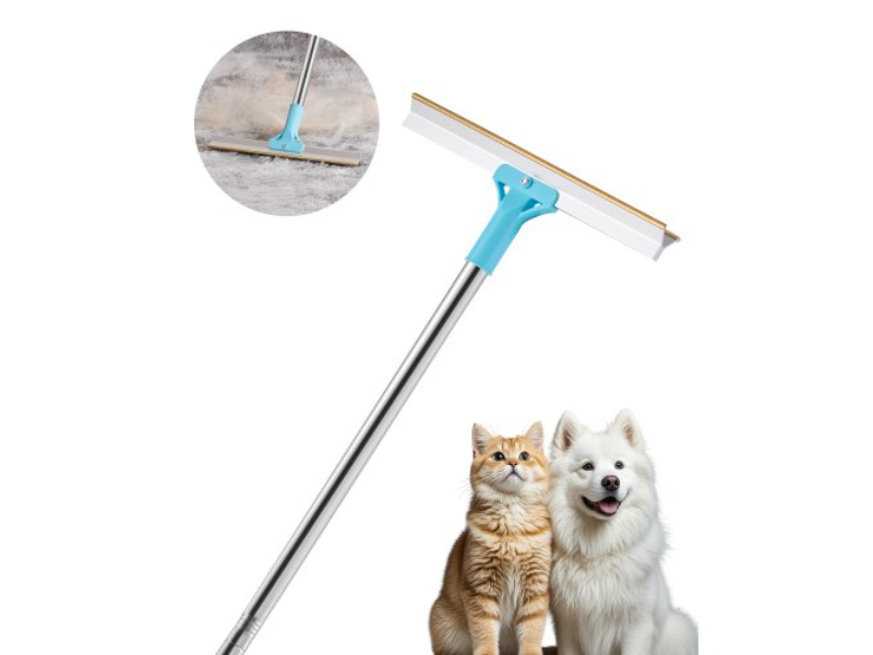 Picture of Vevor MFGMQZGSJS007UN9AV0 35.83-55.51 in. Adjustable Long Handle Pet Hair Broom Tool Carpet Rake