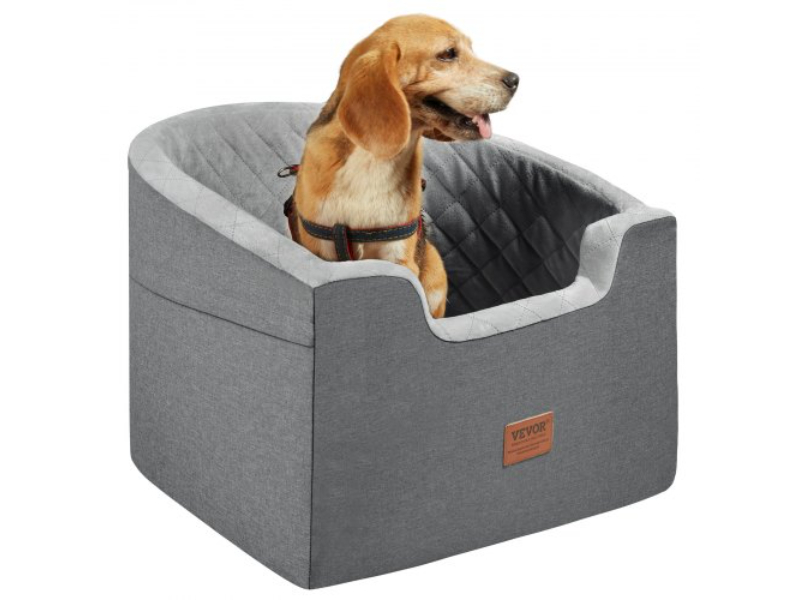 Picture of Vevor CWZGQCZYTSQH1HCRMV0 Dog Booster Car Seat Pet for Small & Medium up to 55 lbs&#44; Gray