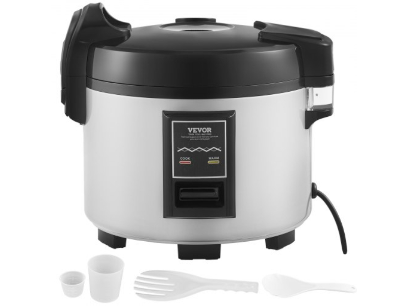 Picture of Vevor SYDFBLGS9LLGGK82YV1 45-Cup Non-Stick Pot 9 Liter 12 Hour Commercial Rice Cooker Keep Warm Restaurant