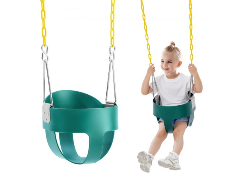 Picture of Vevor ZXGBQTYYEZYZWYNL0V0 150 lbs Support High Back Full Bucket Toddler Baby Swing Seat