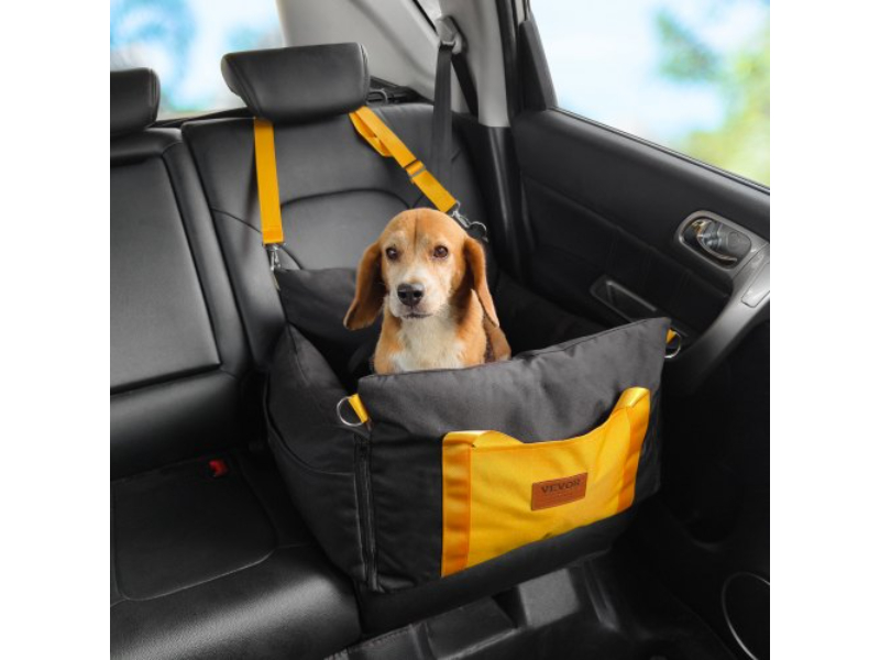 Picture of Vevor CWZGQCZYSFSQ7UB6XV0 Dog Booster Pet Car Seat for Small Up to 25 lbs&#44; Black