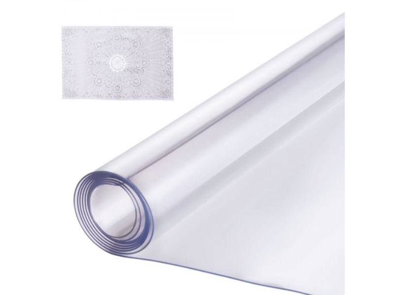 ZFXPVCZB40X630CH4V0 40 x 60 in. 1.5mm Thick PVC Table Protector Plastic Desk, Clear