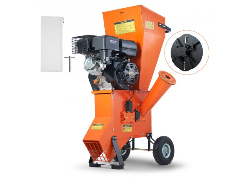RYXPJ420CC86CDQYLV0 6.7 in. 8.6 Kilowatt Wood Chipper Shredder Mulcher 12 HP Heavy Duty Gas Powered
