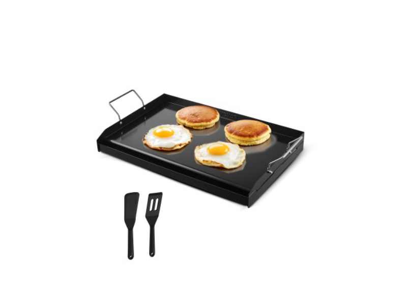 Picture of Vevor SCJPTG2516INF3XQ4V0 24 x 16 in. Flat Top Carbon Steel Universal BBQ Grill Pan Cookware - Black