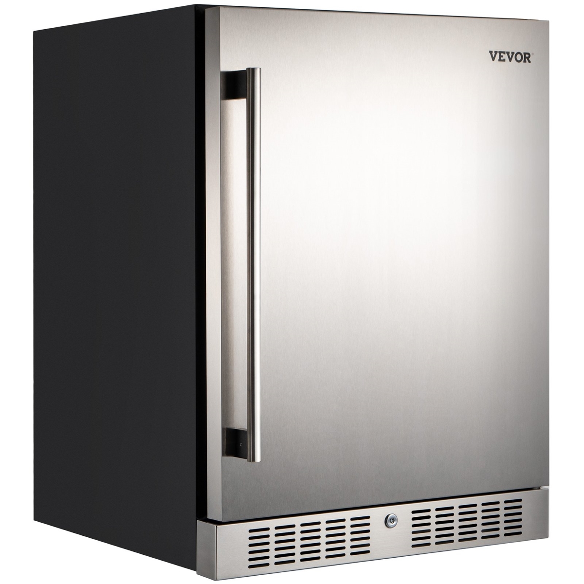 Picture of Vevor BX-QRSBXSNY150L01V1 24 in. Built-in Beverage Cooler - 5.3 cu.ft. Stainless Steel Beverage Refrigerator 150L - Black & Silver