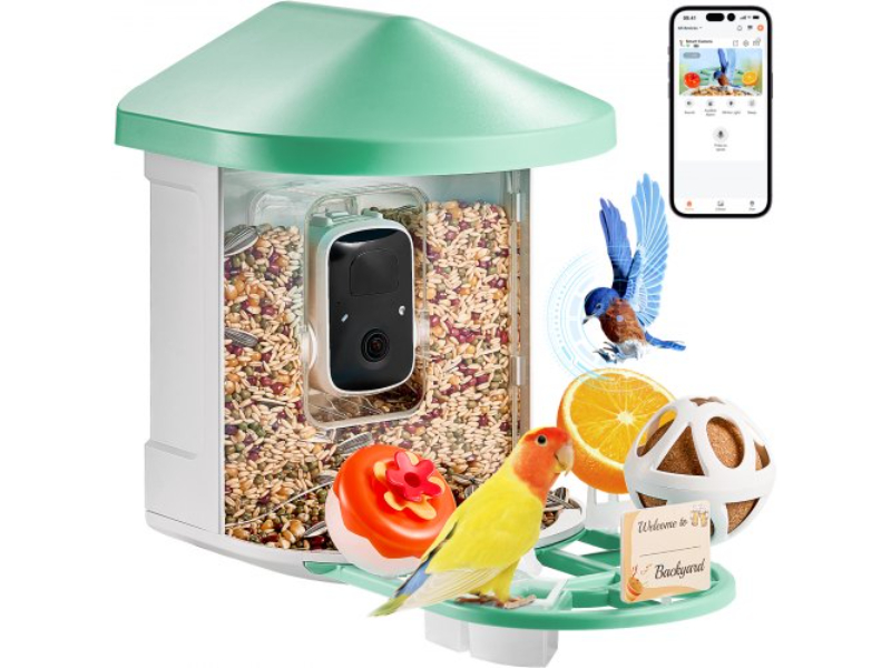 Picture of Vevor DSXTDWNQWZ1KP23M5Y3 2K HD AI Smart Bird Feeder with Camera
