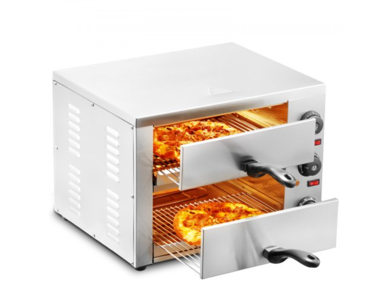 Picture of Vevor CLMDRPSLSCSXXHD6UV1 12 in. Electric Countertop Pizza Oven Adjustable Temperature 0-120 Minutes Timer