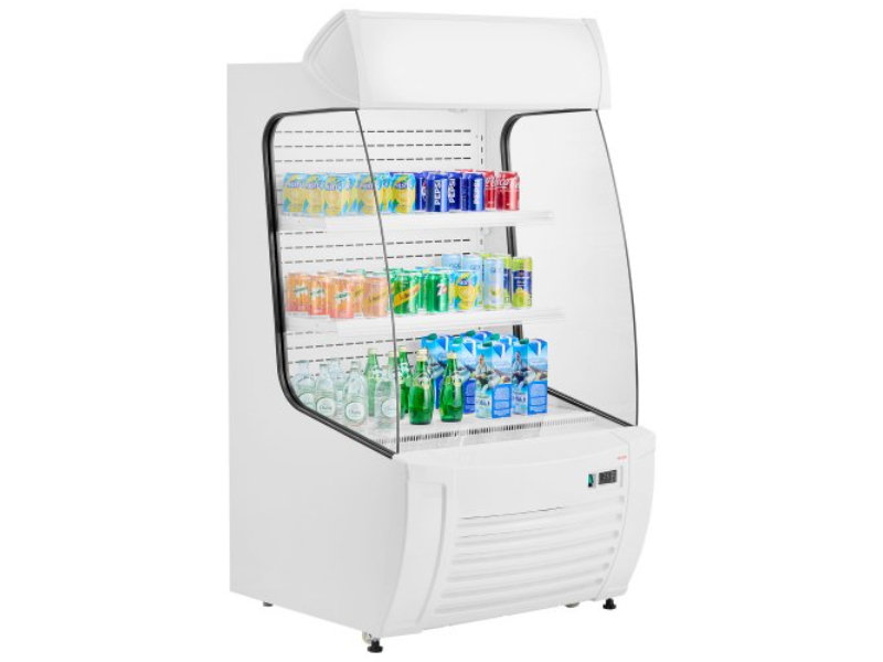 LSFMJ3C127CUAA079V1 12.7 cu. ft. Open Air Merchandiser 2-Tier Display Cooler with Curtain
