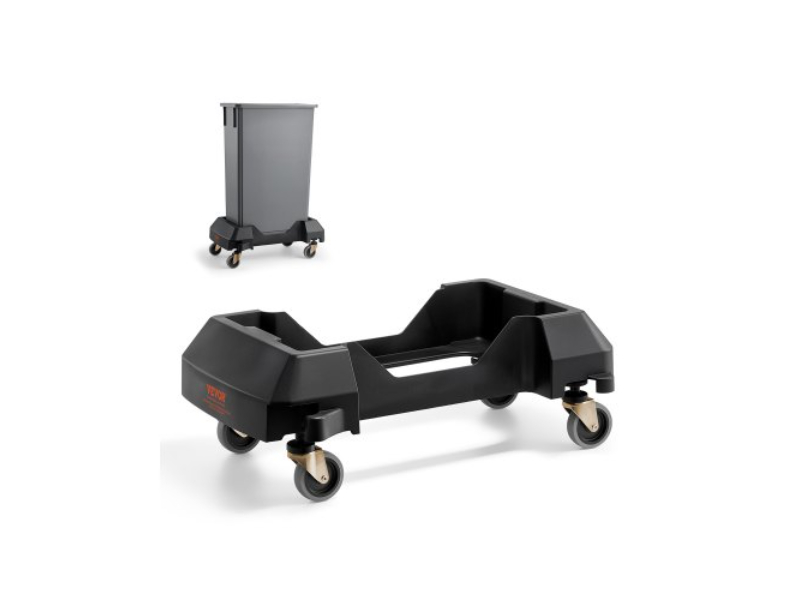 Picture of Vevor LJTTCHS1JFXBQXAQTV0 200 lbs Heavy Duty 0.70 gal Slim Trash Can Dolly with Wheel Fit Container Bin - Black