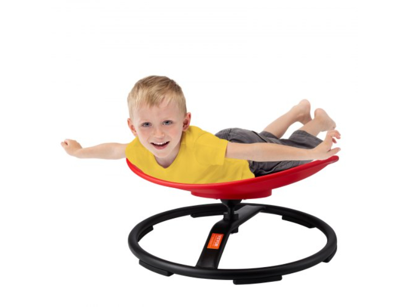 ETZYYXHS100KRKG1WV0 220 lbs Capacity Kids Swivel Chair with Non-Slip Metal Base - Red
