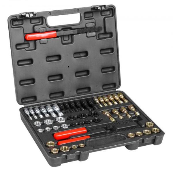 Picture of VEVOR LWCXTZGYZ49PKBLRIV0 Chaser Set UNC UNF Metric Thread Restorer Tool Rethreading&#44; Red & Black - 49 Piece