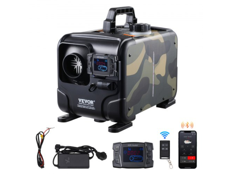 CYJRQDDKWS8KHTGEXV1 8 KW 12V-24V Bluetooth APP Remote Control Diesel Air Heater