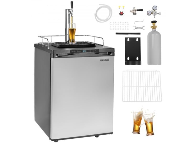 Picture of Vevor DZSZPJYHS163NIJMZV1 Beer Kegerator Draft Dispenser Keg Refrigerator Single Tap - Full Size
