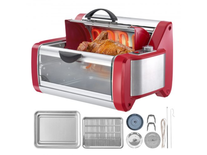 WSKRJ12LBSDRKHUB5V1 Shawarma Grill Machine Electric Gyro Rotisserie Doner, Stainless Steel
