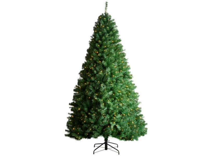 Picture of Vevor RZSDSRZSDSDSARCDDV1 7.5 ft. Prelit Artificial Christmas Tree with 550 White LED & 1346 Tips&#44; Green