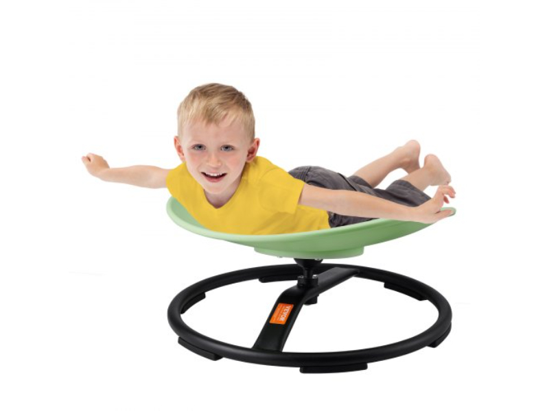 ETZYYXLS100KEJYSRV0 220 lbs Capacity Kids Swivel Chair, Sensory Toy with Non-Slip Metal Base - Green