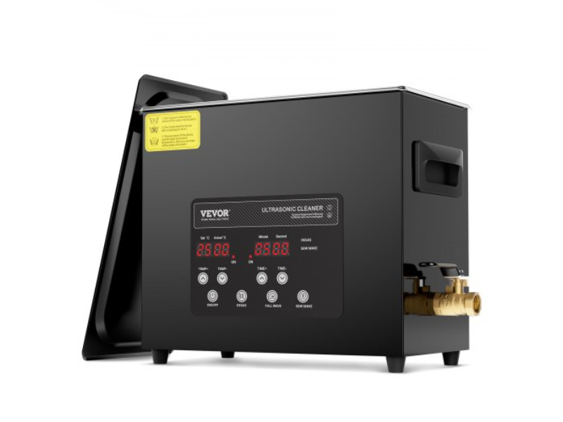 Picture of Vevor HGKCSBQXJ6LAHTSPMV1 6 Liter Ultra Sonic Cleaner Cleaning Machine with Basket Heater & Timer 180W