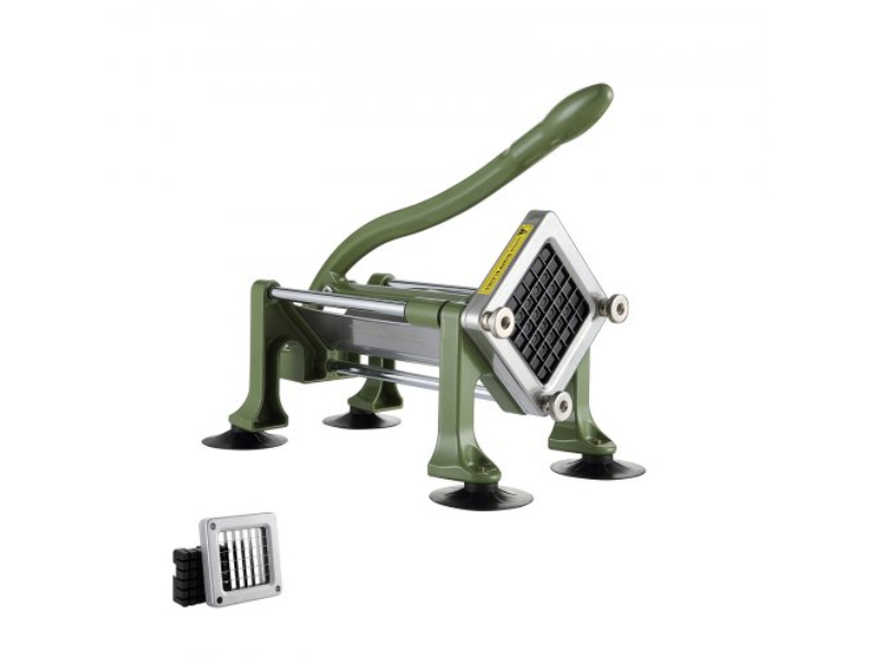 Picture of Vevor SYWSQSTJYJ12GN2U1V0 French Fry Cutter Stainless Steel Potato Vegetable Slicer Chopper with Blade, Green