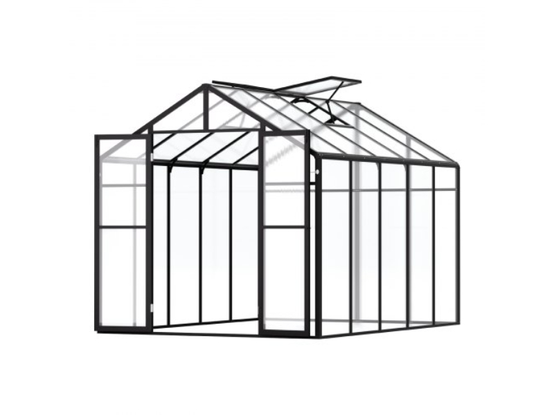 JTSZWSL8W10FM0EEAV0 8 x 10 ft. Polycarbonate Outdoor Walk-in Greenhouse for Garden