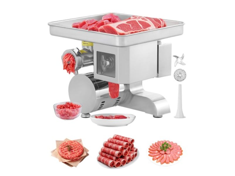 Picture of Vevor XSYJQJTMSX5MM9TE9V1 11 lbs per Min Commercial Electric Meat Grinder Slicer - Kitchen Sausage Stuffer Maker
