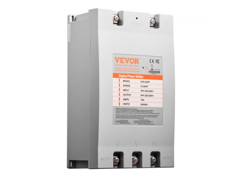 Picture of Vevor SZBXQ15KW000TXDY8V7 20HP 70A 220V Single to 3 Phase Converter