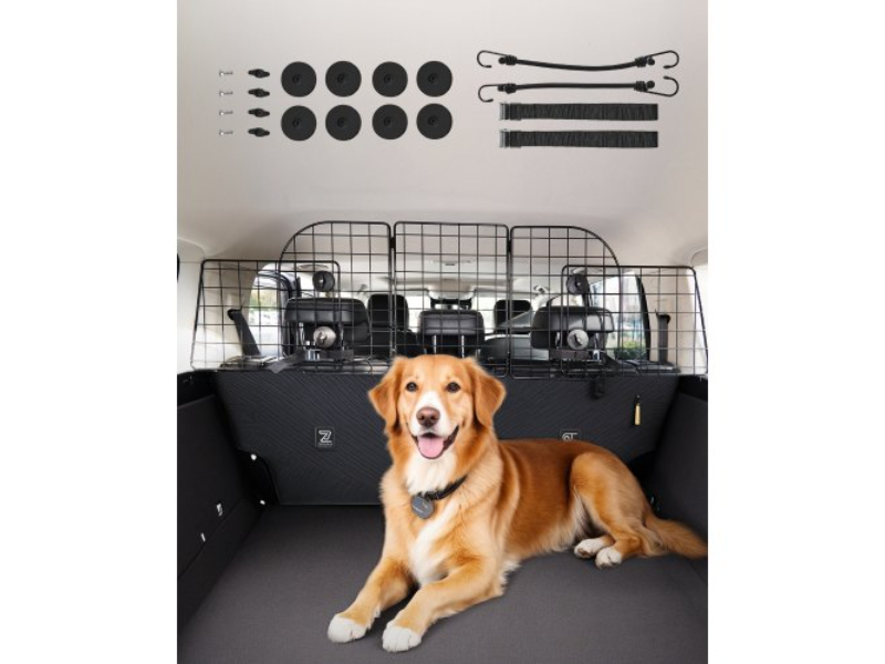Picture of Vevor TYTYHPTZJSCWVLNWMV0 36.6-60 in. Dog Car Barrier Adjustable Pet Divider Gate for Trunk Cargo Area