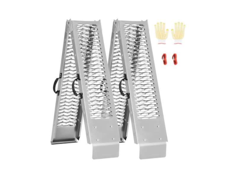 Picture of Vevor ZZGPDGZ1000LL25YEV0 1000 lbs Heavy-duty Loading Steel Ramps with Handles - 2 Piece